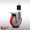 Service Caster 5'' SS Red Poly Swivel 1-7/8'' Expanding Stem Caster Total Lock Brake SCC-SSEXTTL20S514-PPUB-RED-178 - alternate 3